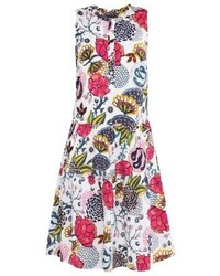 mehrfarbiges Midikleid mit Blumenmuster von Marc O'Polo
