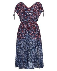 mehrfarbiges Midikleid mit Blumenmuster von Pepe Jeans