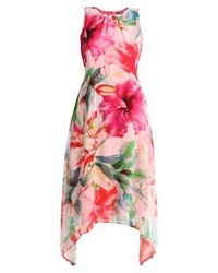 mehrfarbiges Midikleid mit Blumenmuster von Wallis