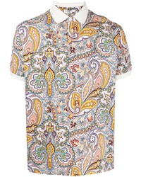 mehrfarbiges Polohemd mit Paisley-Muster von Etro