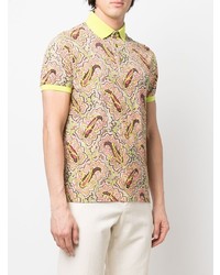 mehrfarbiges Polohemd mit Paisley-Muster von Etro