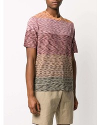 mehrfarbiges Strick T-Shirt mit einem Rundhalsausschnitt von Missoni