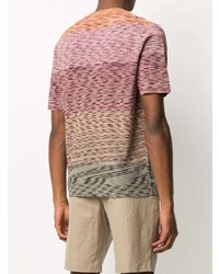 mehrfarbiges Strick T-Shirt mit einem Rundhalsausschnitt von Missoni