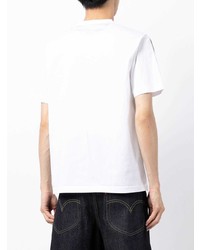 mehrfarbiges Strick T-Shirt mit einem Rundhalsausschnitt von Junya Watanabe MAN