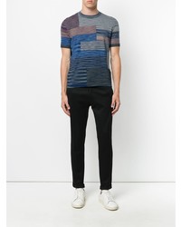 mehrfarbiges Strick T-Shirt mit einem Rundhalsausschnitt von Missoni