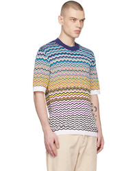 mehrfarbiges Strick T-Shirt mit einem Rundhalsausschnitt von Missoni