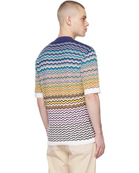mehrfarbiges Strick T-Shirt mit einem Rundhalsausschnitt von Missoni