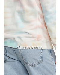 mehrfarbiges Mit Batikmuster Sweatshirt von colours & sons