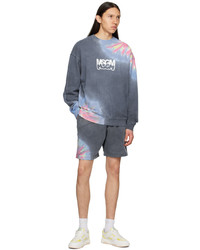 mehrfarbiges Mit Batikmuster Sweatshirt von MSGM