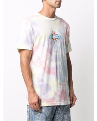 mehrfarbiges Mit Batikmuster T-Shirt mit einem Rundhalsausschnitt von RIPNDIP