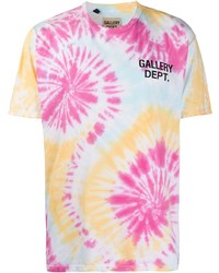 mehrfarbiges Mit Batikmuster T-Shirt mit einem Rundhalsausschnitt von GALLERY DEPT.