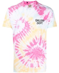 mehrfarbiges Mit Batikmuster T-Shirt mit einem Rundhalsausschnitt von GALLERY DEPT.