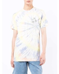 mehrfarbiges Mit Batikmuster T-Shirt mit einem Rundhalsausschnitt von RIPNDIP