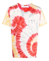 mehrfarbiges Mit Batikmuster T-Shirt mit einem Rundhalsausschnitt von IRO
