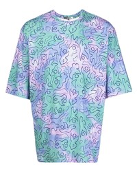 mehrfarbiges Mit Batikmuster T-Shirt mit einem Rundhalsausschnitt von Isabel Marant