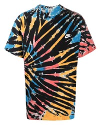 mehrfarbiges Mit Batikmuster T-Shirt mit einem Rundhalsausschnitt von Nike