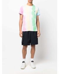 mehrfarbiges Mit Batikmuster T-Shirt mit einem Rundhalsausschnitt von Polo Ralph Lauren
