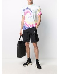 mehrfarbiges Mit Batikmuster T-Shirt mit einem Rundhalsausschnitt von Vans