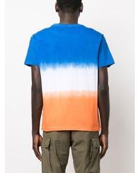 mehrfarbiges Mit Batikmuster T-Shirt mit einem Rundhalsausschnitt von Polo Ralph Lauren