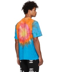 mehrfarbiges Mit Batikmuster T-Shirt mit einem Rundhalsausschnitt von Come Back as a Flower