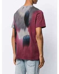 mehrfarbiges Mit Batikmuster T-Shirt mit einem Rundhalsausschnitt von Zadig & Voltaire