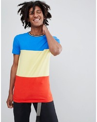 mehrfarbiges T-Shirt mit einem Rundhalsausschnitt von ASOS DESIGN