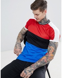 mehrfarbiges T-Shirt mit einem Rundhalsausschnitt von ASOS DESIGN