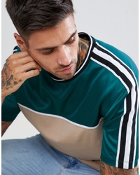 mehrfarbiges T-Shirt mit einem Rundhalsausschnitt von ASOS DESIGN