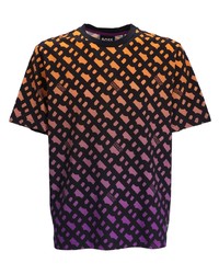 mehrfarbiges T-Shirt mit einem Rundhalsausschnitt von BOSS