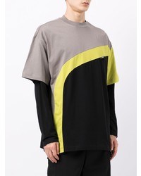 mehrfarbiges T-Shirt mit einem Rundhalsausschnitt von MSGM