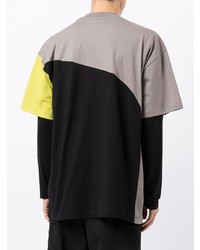 mehrfarbiges T-Shirt mit einem Rundhalsausschnitt von MSGM