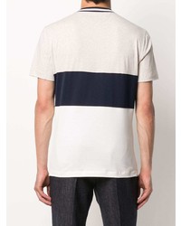 mehrfarbiges T-Shirt mit einem Rundhalsausschnitt von Brunello Cucinelli