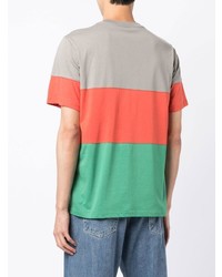 mehrfarbiges T-Shirt mit einem Rundhalsausschnitt von PS Paul Smith
