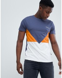 mehrfarbiges T-Shirt mit einem Rundhalsausschnitt von D-struct