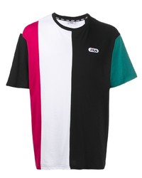 mehrfarbiges T-Shirt mit einem Rundhalsausschnitt von Fila