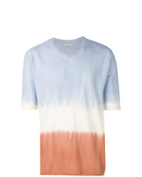 mehrfarbiges T-Shirt mit einem Rundhalsausschnitt von Laneus