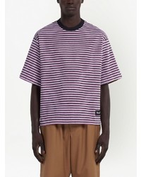 mehrfarbiges T-Shirt mit einem Rundhalsausschnitt von Marni