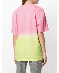 mehrfarbiges T-Shirt mit einem Rundhalsausschnitt von MSGM
