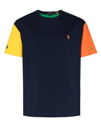 mehrfarbiges T-Shirt mit einem Rundhalsausschnitt von Polo Ralph Lauren