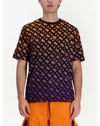 mehrfarbiges T-Shirt mit einem Rundhalsausschnitt von BOSS