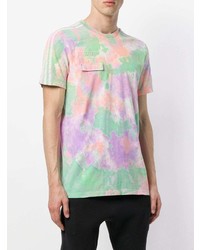 mehrfarbiges T-Shirt mit einem Rundhalsausschnitt von Adidas By Pharrell Williams