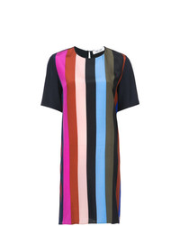mehrfarbiges vertikal gestreiftes gerade geschnittenes Kleid von Dvf Diane Von Furstenberg
