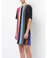 mehrfarbiges vertikal gestreiftes gerade geschnittenes Kleid von Dvf Diane Von Furstenberg