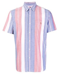 mehrfarbiges vertikal gestreiftes Kurzarmhemd von Polo Ralph Lauren