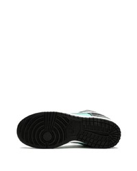 mintgrüne bedruckte Leder niedrige Sneakers von Nike