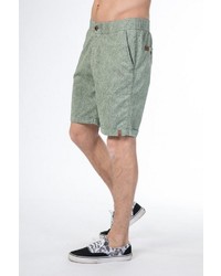 mintgrüne bedruckte Shorts von Alife and Kickin