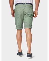 mintgrüne bedruckte Shorts von Tom Tailor