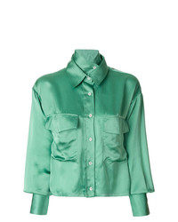 mintgrüne Bluse mit Knöpfen von Aalto
