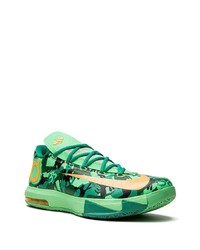 mintgrüne Camouflage Leder niedrige Sneakers von Nike