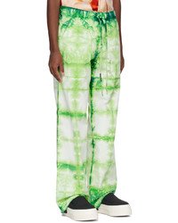 mintgrüne Mit Batikmuster Chinohose von Nahmias